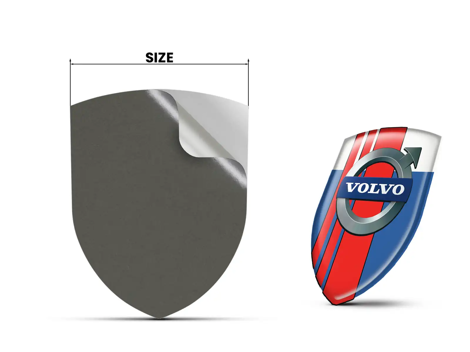 Volvo Etiqueta Impermeable Máximo Estilo Pro Diseño Estilizado
